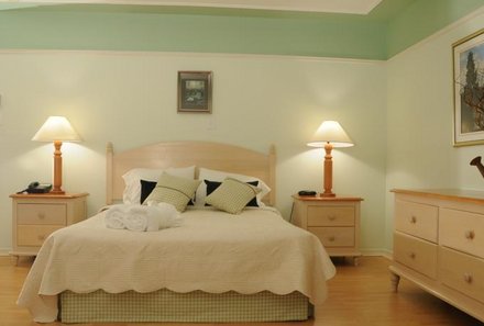 Ostkanada for family - Ostkanada Familienreise mit Kindern - Hotel Au Petit Berger - Schlafzimmer