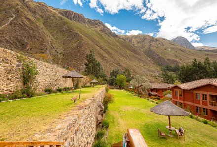 Peru Family & Teens - Familienreise Peru mit Teens - Hotel Pakaritampu Ollantaytambo - Unterkunft mit Ausblick