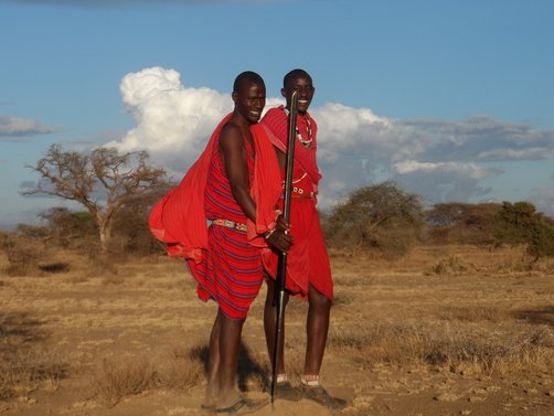 Kenia mit Kindern - Massai Krieger
