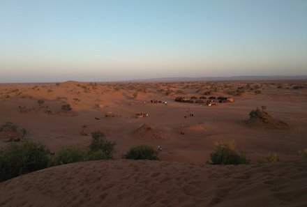 Marokko mit Kinder - Reisebericht Marokko mit Kindern - Camp in der Wüste