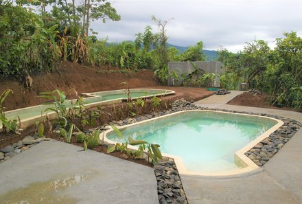 Costa Rica mit Kleinkindern - La Tigra Rainforest Lodge - Pool