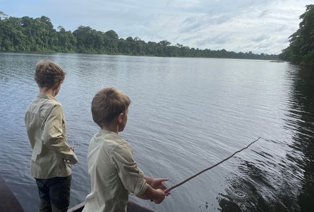 Peru Familienreise - Peru Teens on Tour - Amazonas - Kinder angeln