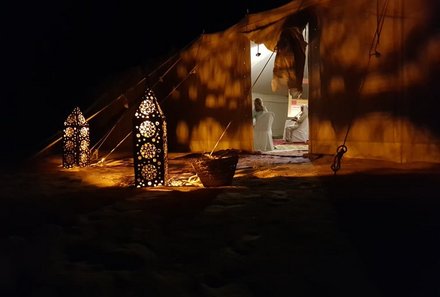 Tunesien Familienreise - Tunesien for family - Abdelmoula Camp - In der Nacht