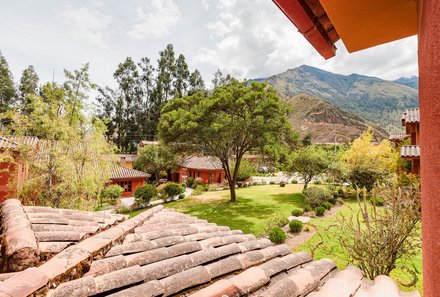 Peru Family & Teens - Familienreise Peru mit Teens - Hotel Pakaritampu Ollantaytambo - Ausblick Landschaft