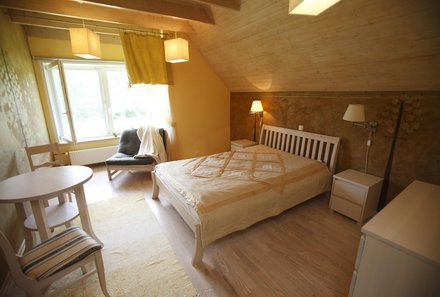 Estland for family - Estland Familienreise - Gästehaus Altmoisa - Zimmer mit Doppelbett