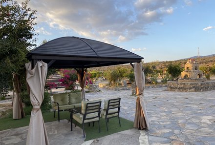 Familienreise Oman - Oman for family - Jebel Shams Resort - Terrasse