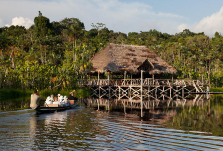 Familienreise Galapagos - Galapagos for family - Kanufahrt Sacha Lodge