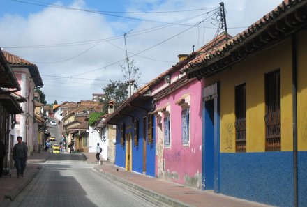 Kolumbien mit Kindern  - Kolumbien for family - bunte Häuser in Bogota