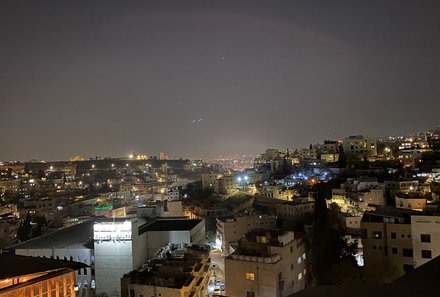 Reisebericht Jordanien Rundreise mit Kindern - Amman bei Nacht