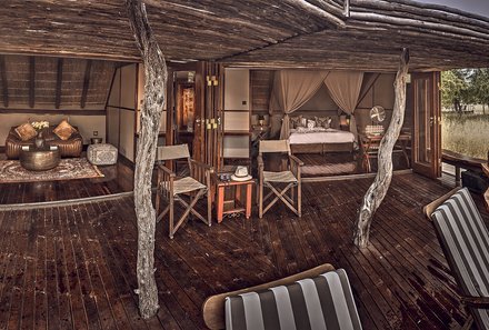 Botswana Familienurlaub - Botswana for family individuell - Deception Valley Lodge - Zimmer