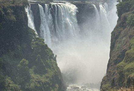 Botswana mit Kindern - Botswana Fly-In-Safari individuell - Victoria Falls Aussicht