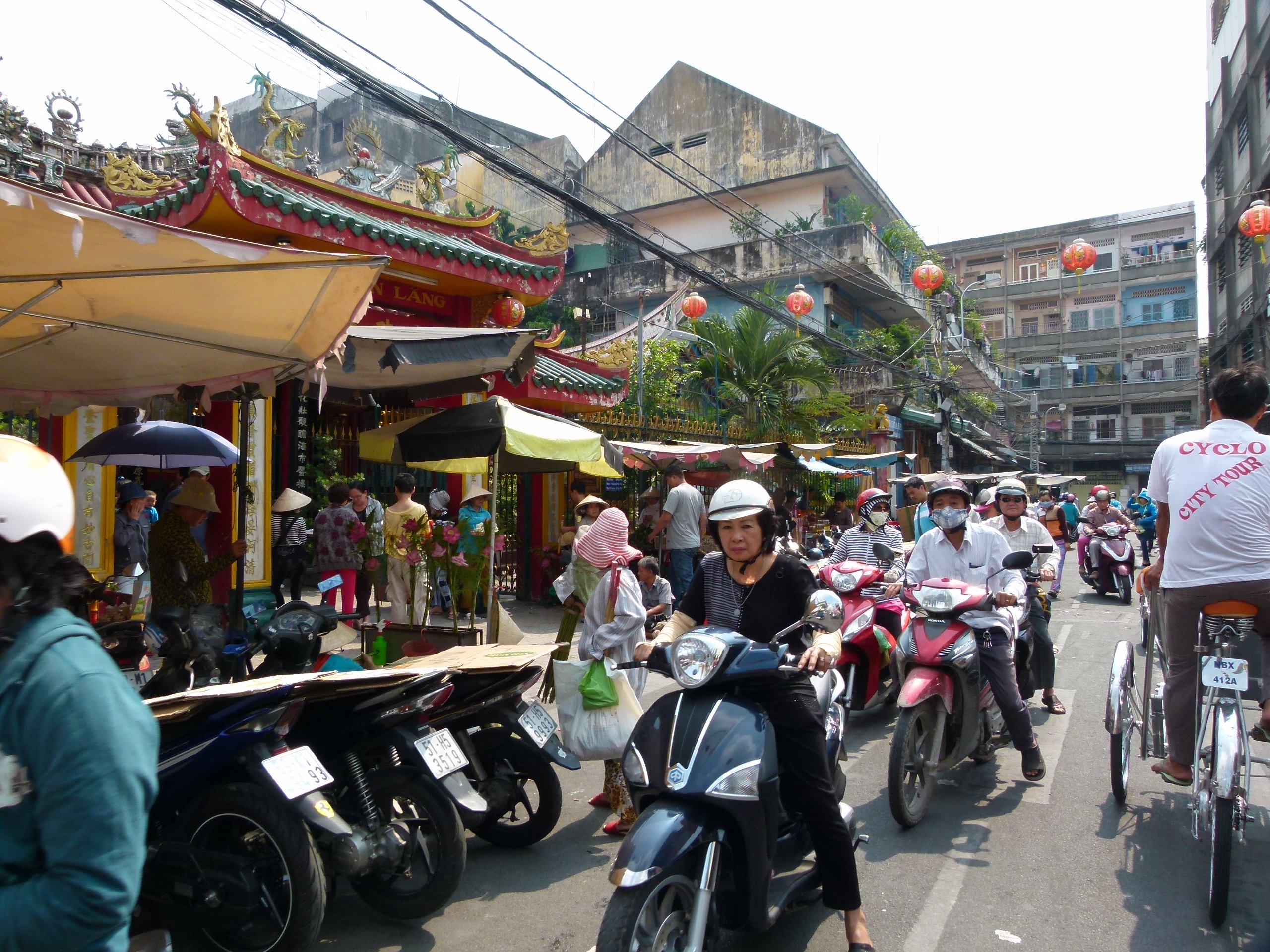 Vietnam mit Kindern - Roller in Vietnam