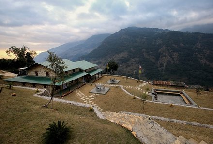Nepal Familienreisen - Nepal for family - Landruk Lodge - Außen