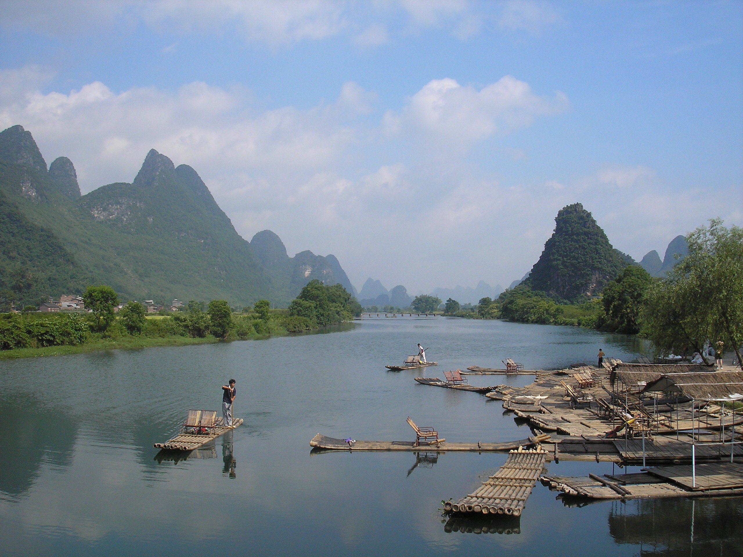 China mit Kindern - Li-Fluss Floßfahrt
