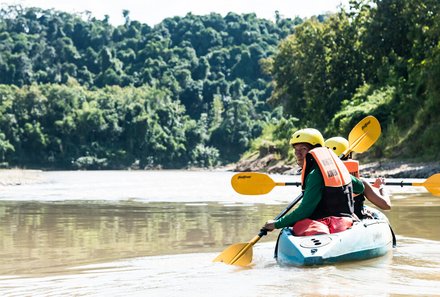 Laos und Vietnam Familienreise - Laos und Vietnam Reise mit Kindern - Kajak-Abenteuer Laos