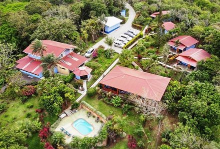 Costa Rica Familienreise - Costa Rica individuell - Tenorio - Sueño Celeste B&B - Blick von oben