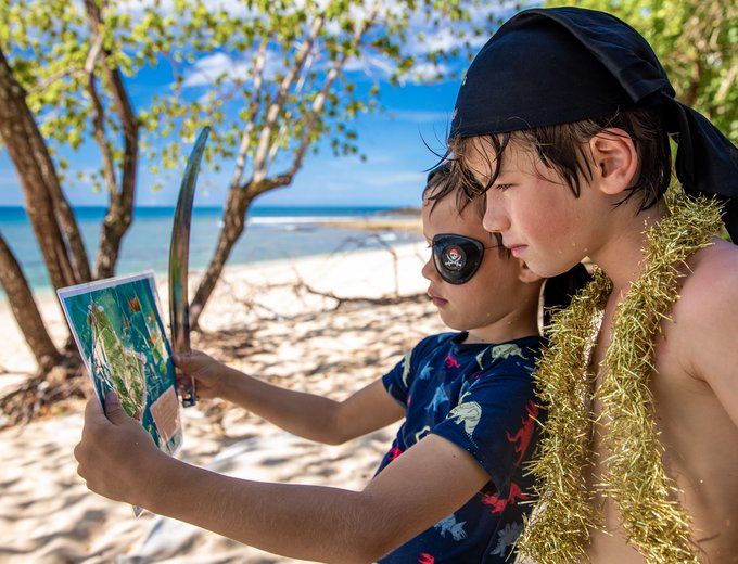 Australien for family - Australien mit Kindern - Kinder am Strand - Piraten