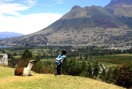 Familienreise mit Kindern- Galapagos for family - Cuicocha -Otavalo Landschaft