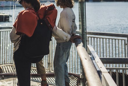 Südafrika Blog Artikel - Kind und Mutter am Waterfront in Kapstadt – Südafrika Reise mit Kindern