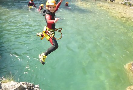 Deutschland Familienreise - Deutschland Camping for family - Canyoning