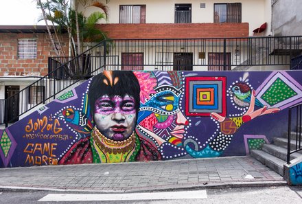 Kolumbien Familienreise - Kolumbien Family & Teens - Medellin - Graffiti in der Comuna 13