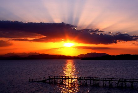 Costa Rica Familienreise mit Jugendlichen - Meerblick mit Sonnenuntergang