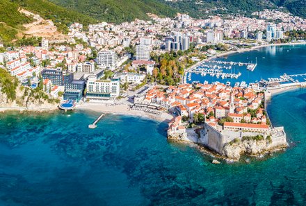 Familienreise Montenegro - Montenegro mit Kindern - Budva Panorama Morgren Beach