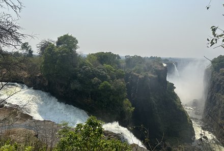 Botswana mit Kindern - Botswana Fly-In-Safari individuell - Victoria Falls Aussicht