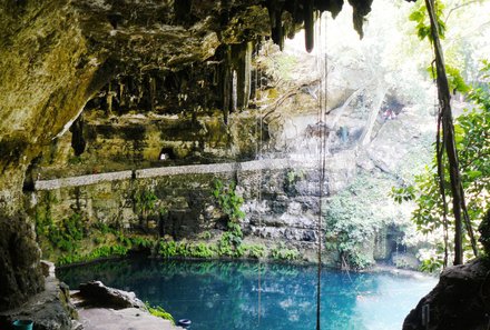Mexiko for family Deluxe - Valladolid - Blick auf die Cenote Zaci