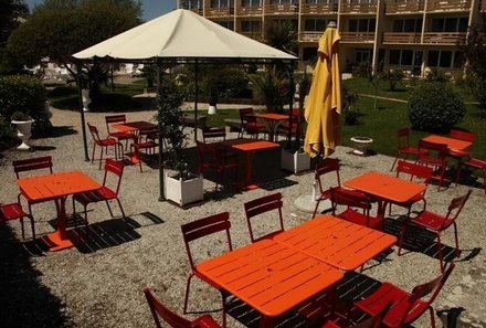 Bretagne Familienreise - Bretagne mit Kindern - Terrasse
