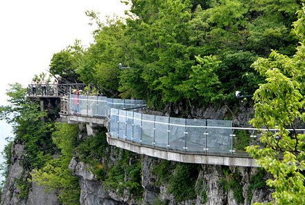 China Familienreise - China mit Jugendlichen -  Skywalk auf dem Tianmen Mountain