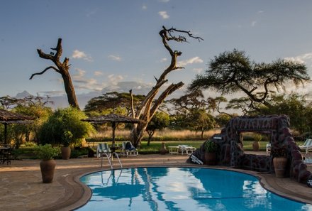 Kenia Familienreise - Kenia for family individuell - Amboseli Sentrim Camp Pool