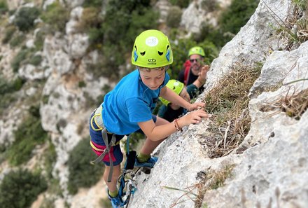 Malta Familienreise - Malta for family - Klettersteig Via Ferrata - Kinder klettern