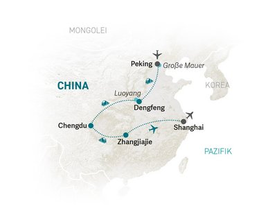China Family & Teens - Reiseroute 2026