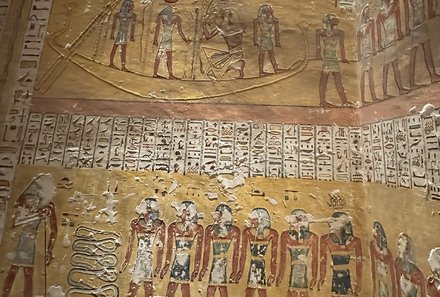 Familienreise Ägypten - Ägypten for family - Wandmalerei im Tal der Könige