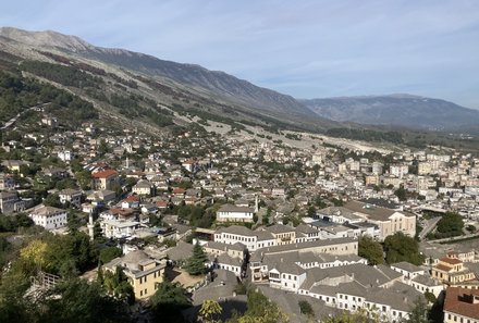 Albanien Familienreise - Albanien for family individuell - Gjirokaster - Blick von Festung