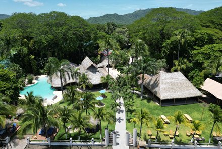 Costa Rica Familienurlaub - Costa Rica for family individuell - Hotel Bahia del Sol - Drohnenansicht