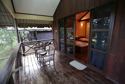 Malaysia Family & Teens - Proboscis Lodge Bukit Melapi - Terrasse