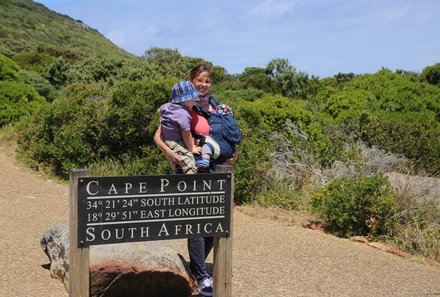 Kapstadt Familienreise - Kapstadt or family individuell - Nadja und Kinder am Cape Point