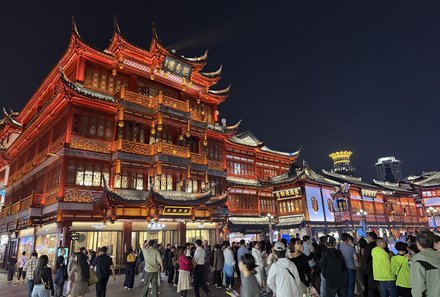 China mit Kindern - China for family individuell - Shanghai - Altstadt am Abend