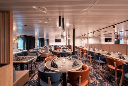 Familienreise Arktis - Arktis Reise mit Jugendlichen - MS Plancius - Restaurant