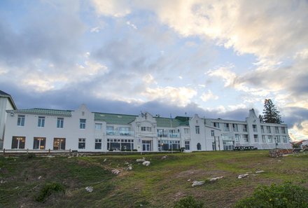 Südafrika mit Kindern - Garden Route for family - Hermanus - Windsor Hotel Apartments - Außenansicht