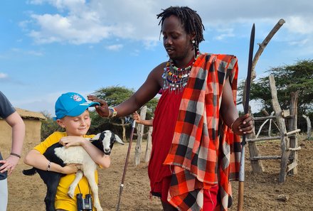 Kenia mit Kindern - Kenia for family - Junge mit Massai 