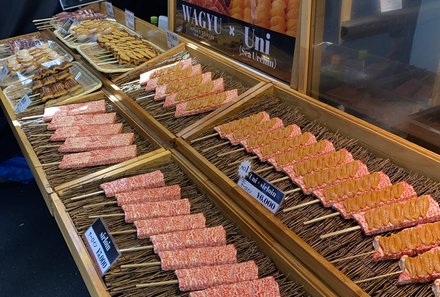 Japan mit Kindern  - Japan for family - Auswahl am Tsujiki Fischmarkt 