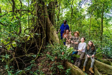 Tansania Familienreise - Tansania for family - Arumeru River Lodge - Regenwald-Tour