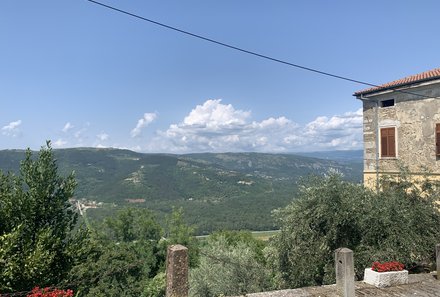 Kroatien mit Kindern - Kroatien for family - Motovun - Blick auf Landschaft