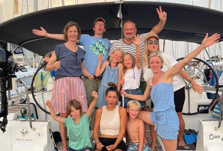 Familienreise Karibik- Karibik for family - Segelreise - Familie auf der Yacht