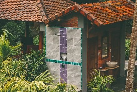 Vietnam Familienreise - Vietnam for family Summer - Pilgrimage Village Resort - Bad draußen