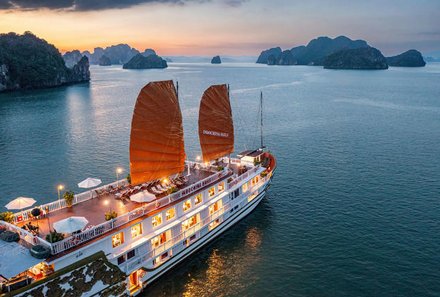 Vietnam for family individuell - Indochina Sails Ha Long Bay - Schiffsfahrt