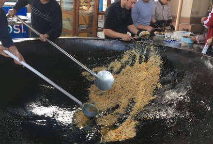 Usbekistan Familienreise - Taschkent - Plov kochen